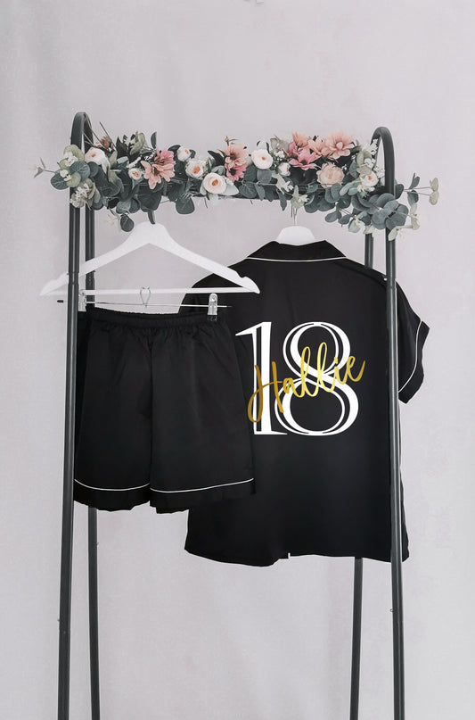 Personalised Birthday Pyjamas & Robes – Custom Satin Sleepwear for Milestone Birthdays