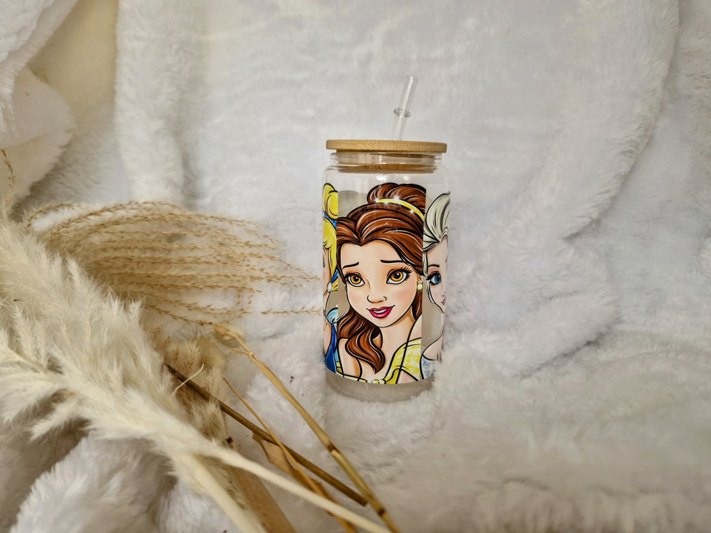 Princess Libbey Glass Starbucks Cup - Eco-Friendly, Reusable, and Stylish