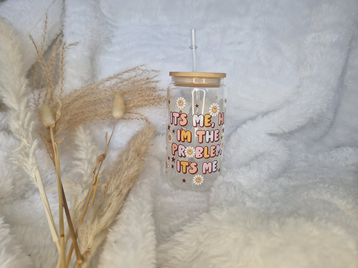 Taylor Swift "Hi, It's Me" Libbey Glass Starbucks Cup - Eco-Friendly, Reusable, and Stylish