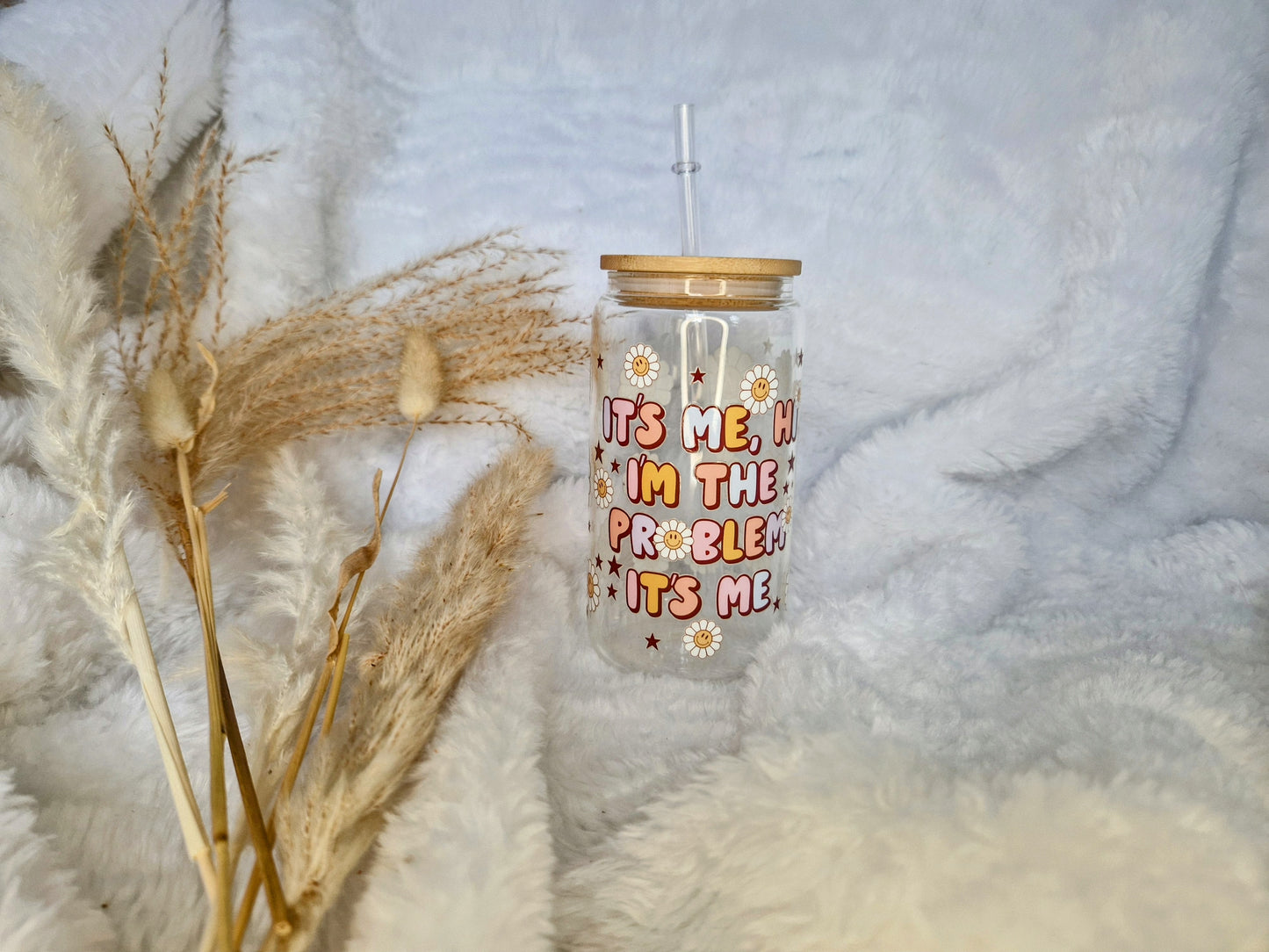 Taylor Swift "Hi, It's Me" Libbey Glass Starbucks Cup - Eco-Friendly, Reusable, and Stylish