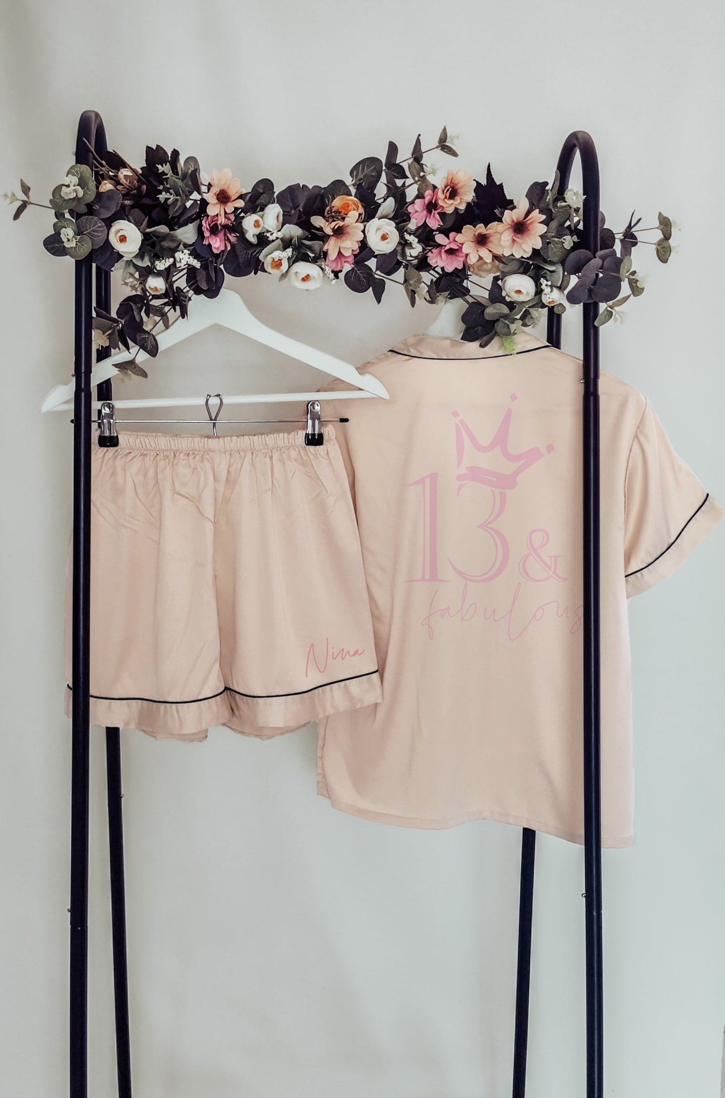 Personalised Age and Fabulous Birthday Pyjamas, Unique Girls Milestone Birthday Present (Kids Sizes)