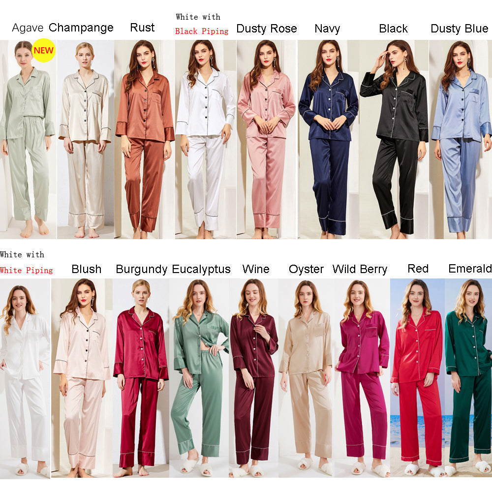 Personalised Wedding Pyjamas - Full Length
