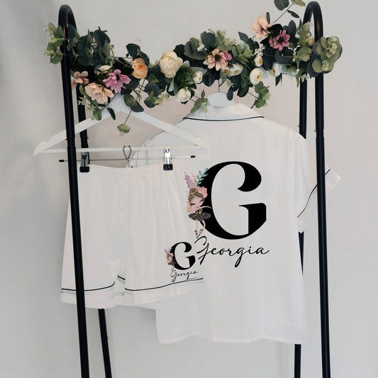 Personalised Ballerina Pyjamas & Robe – Custom Satin Sleepwear for All Ages