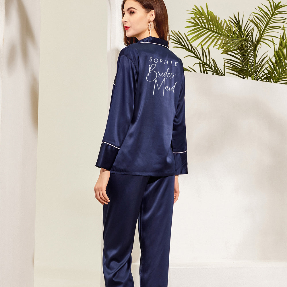 Personalised Wedding Pyjamas - Full Length