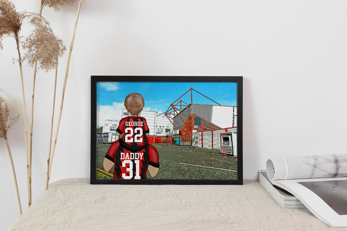 Personalised Bournemouth Football Print – The Ultimate Father’s Day Gift