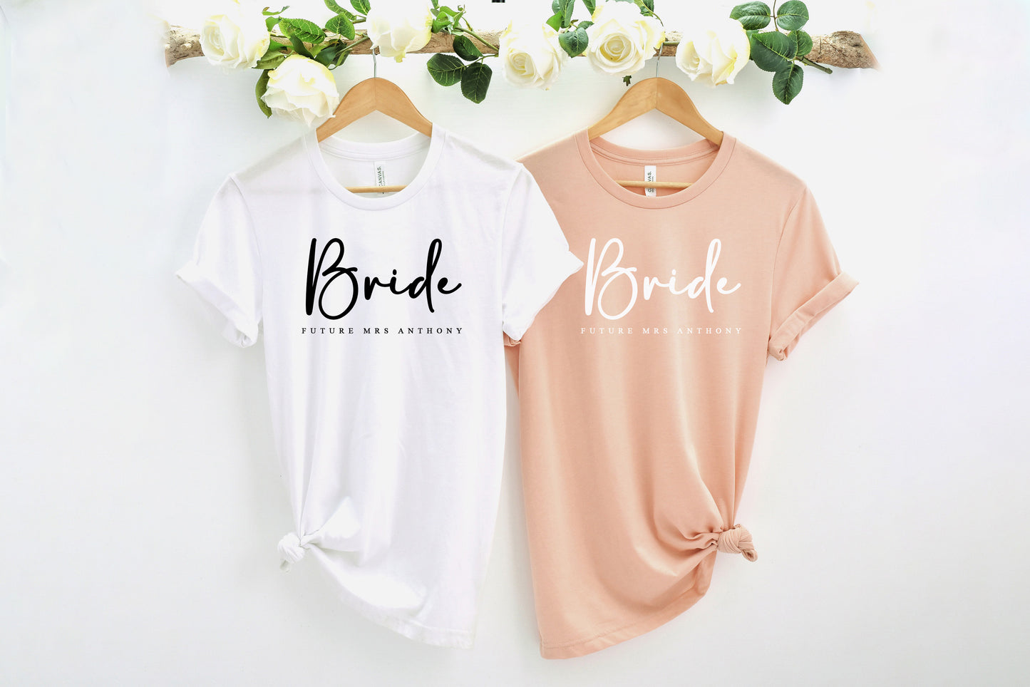 Stylish Personalised Future Mrs T Shirt - Custom Made Engagement Present for Your Best Friend