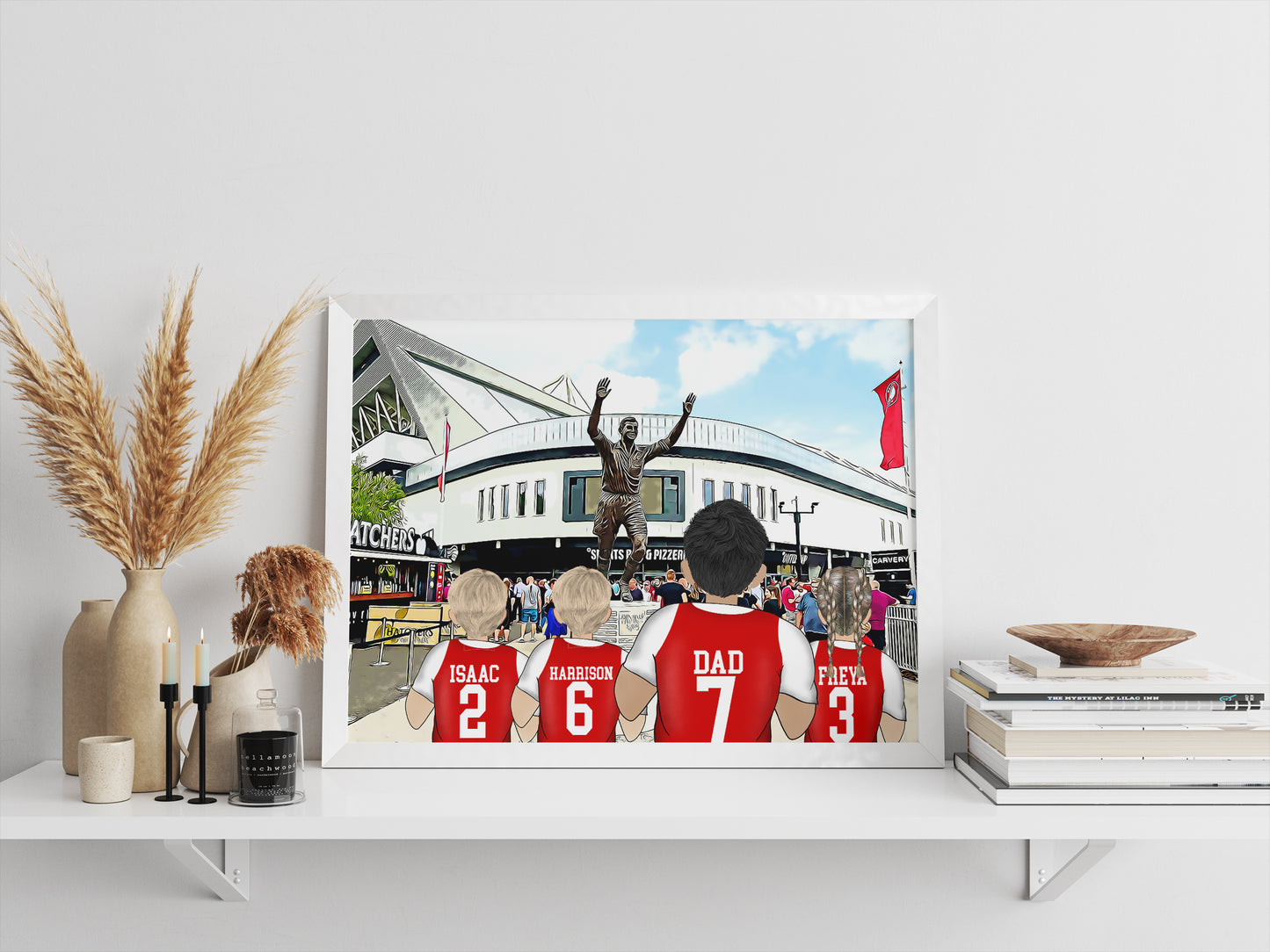 Custom Bristol Football Stadium Portrait – Perfect Gift for Sports Fan Dads