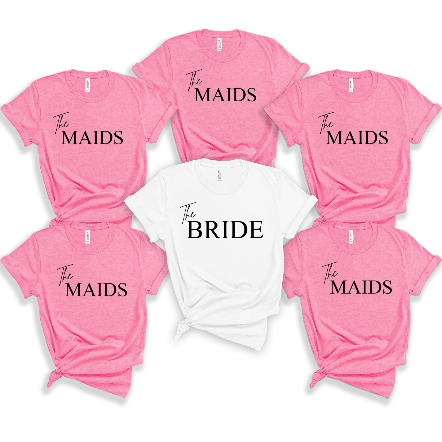 Oversized The Maids Hen Party TShirt, Matching Bachelorette Trip Tops