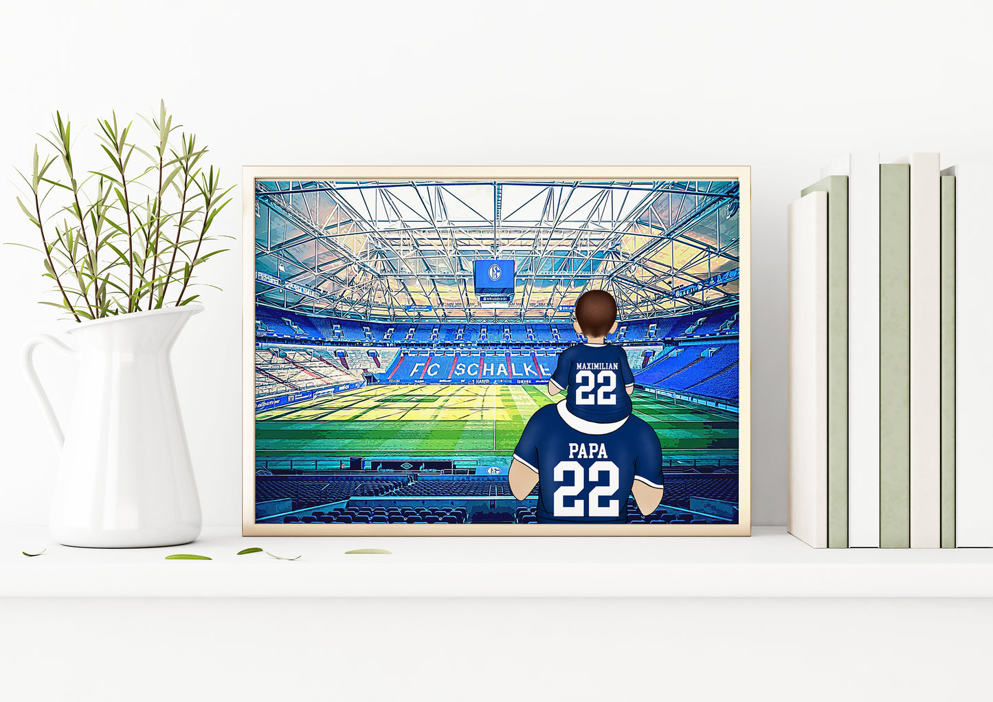 Father’s Day Bundesliga Club Gift – Personalised Stadium & Shirt Print