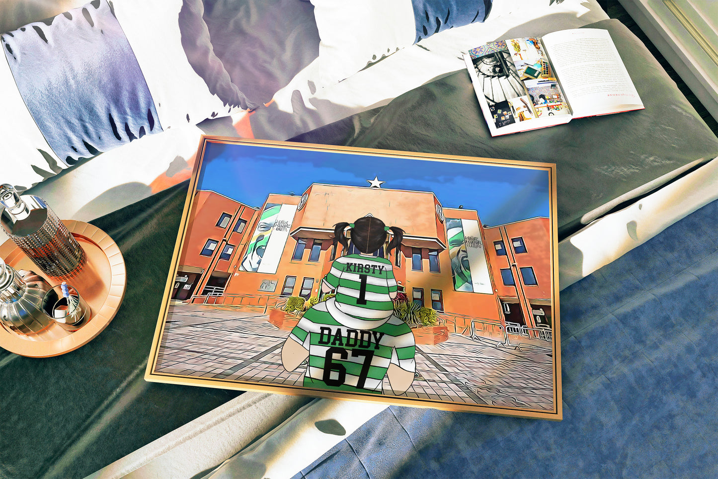 Father’s Day Celtics Gift – Personalised Stadium & Shirt Print
