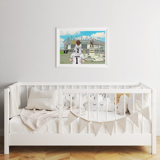 Derby FC Gift for Dad – Personalised Artwork for the Ultimate Fan