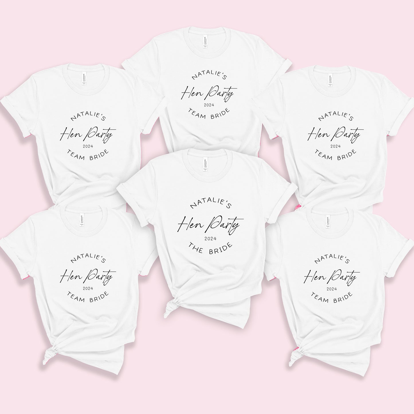 Cute Here Comes The Bride Hen Party T Shirts, Girls Trip Matching Oversized Unisex Tops