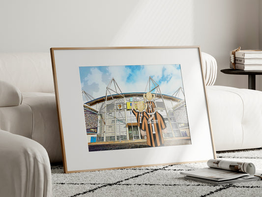 Custom Hull FC Football Wall Art – Personalised Keepsake Gift for Dad