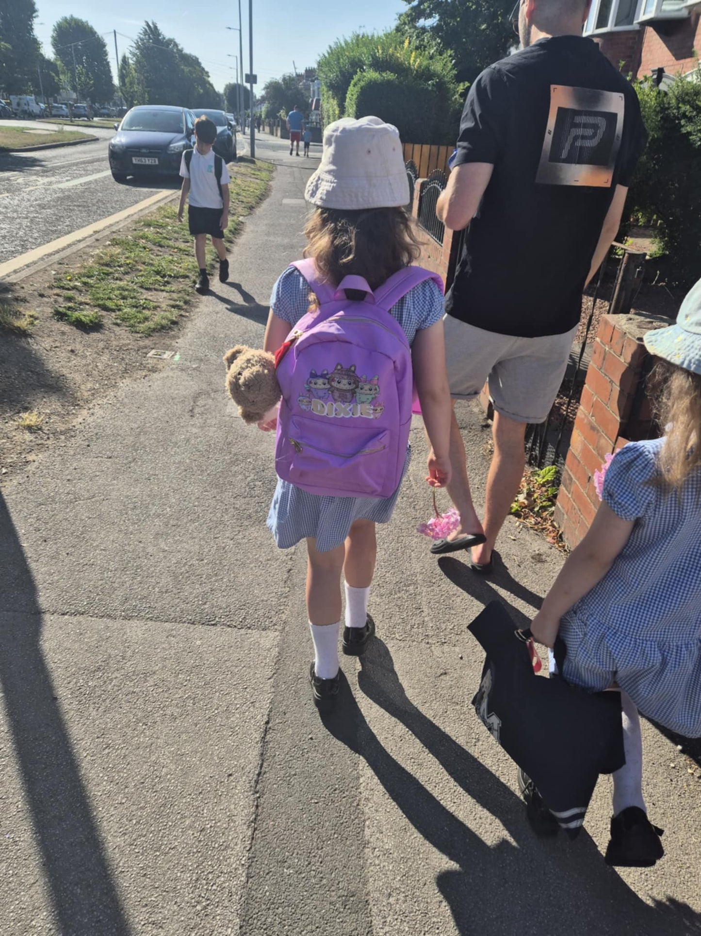 Personalised Little Monster Backpack, Cute Monster School Bag