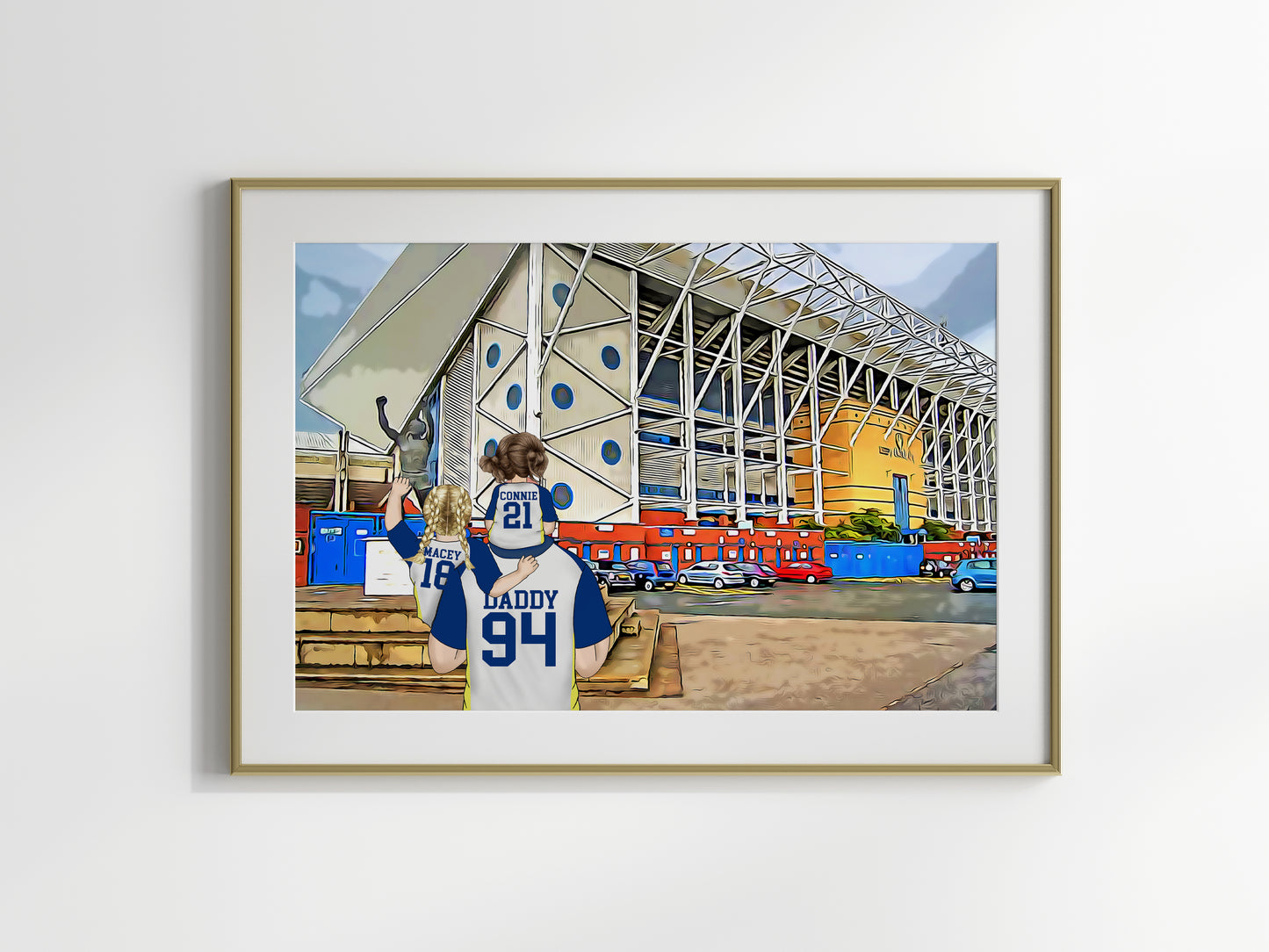 Personalised Leeds Football Picture – Leeds Football Gift Idea for Him