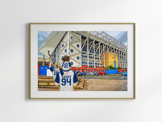 Personalised Leeds Football Picture – Leeds Football Gift Idea for Him