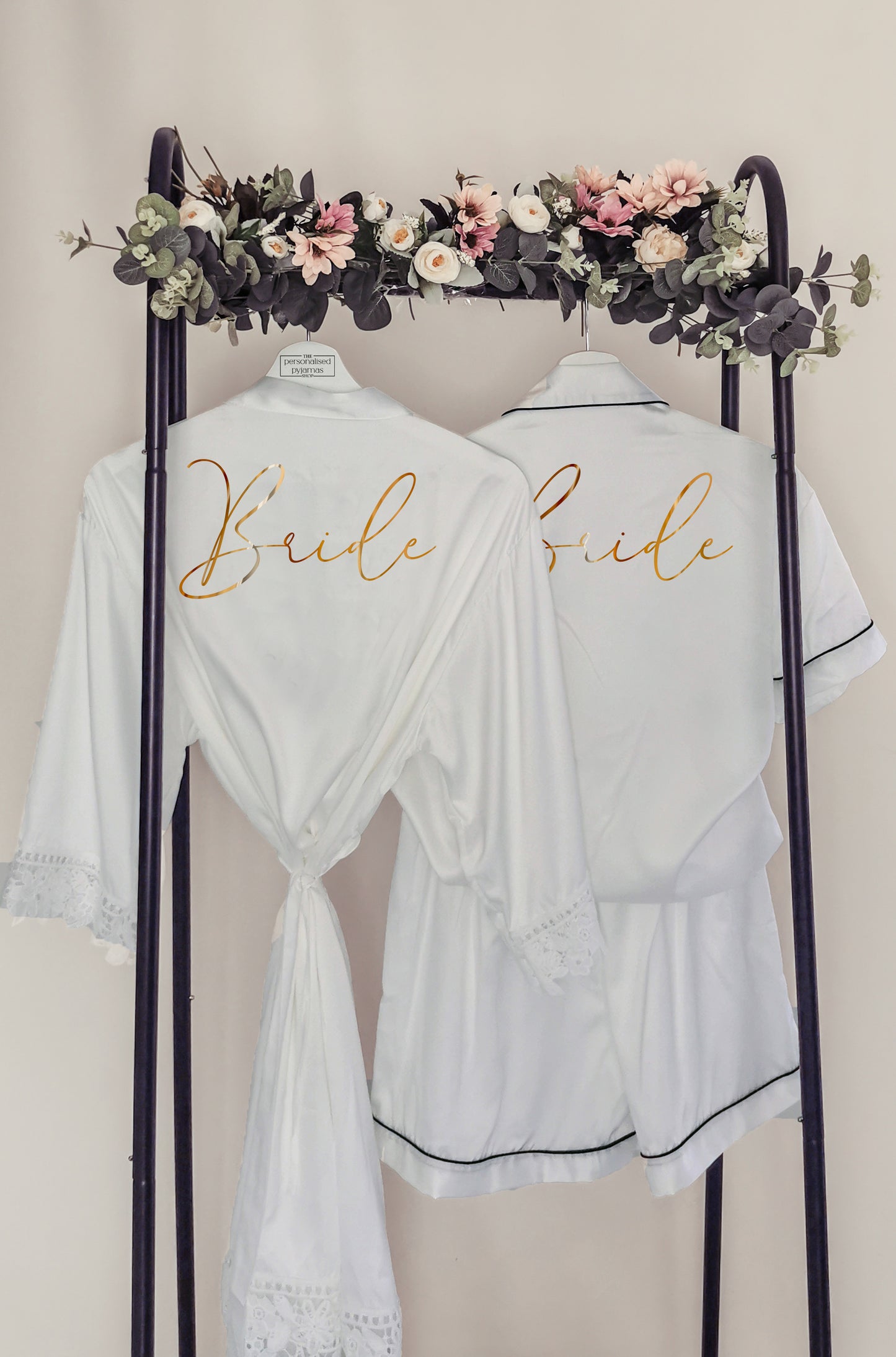 Luxury Flower Girl Pyjamas β Elegant Personalised Satin Sleepwear (Children's Sizes)