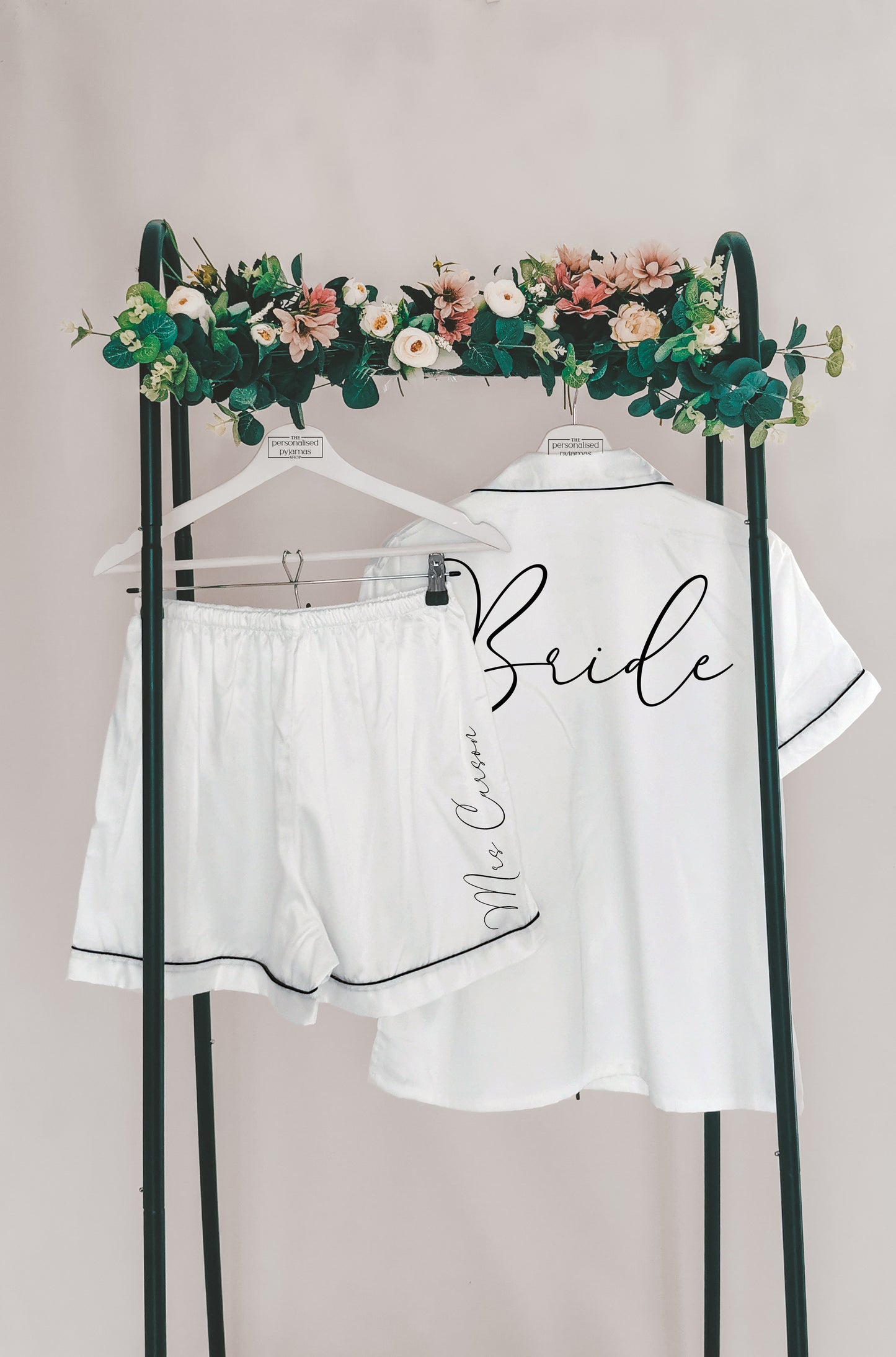 Luxury Flower Girl Pyjamas β Elegant Personalised Satin Sleepwear (Children's Sizes)
