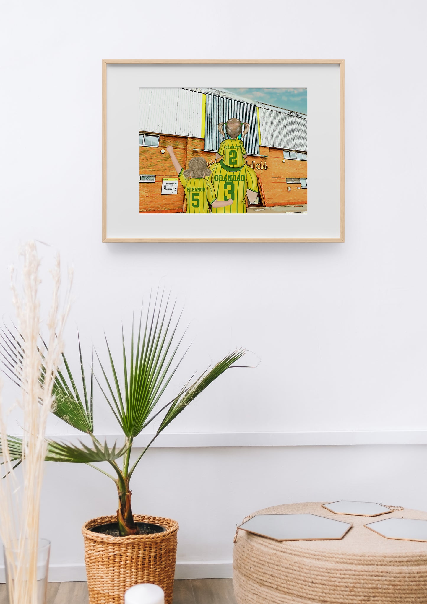 Custom Norwich Football Artwork – Perfect Father’s Day Gift for Stepdad or Dad