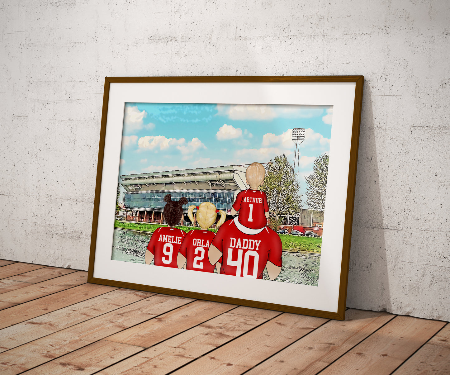 Custom Nottingham Forest Football Artwork – Perfect Father’s Day Gift for Stepdad or Dad