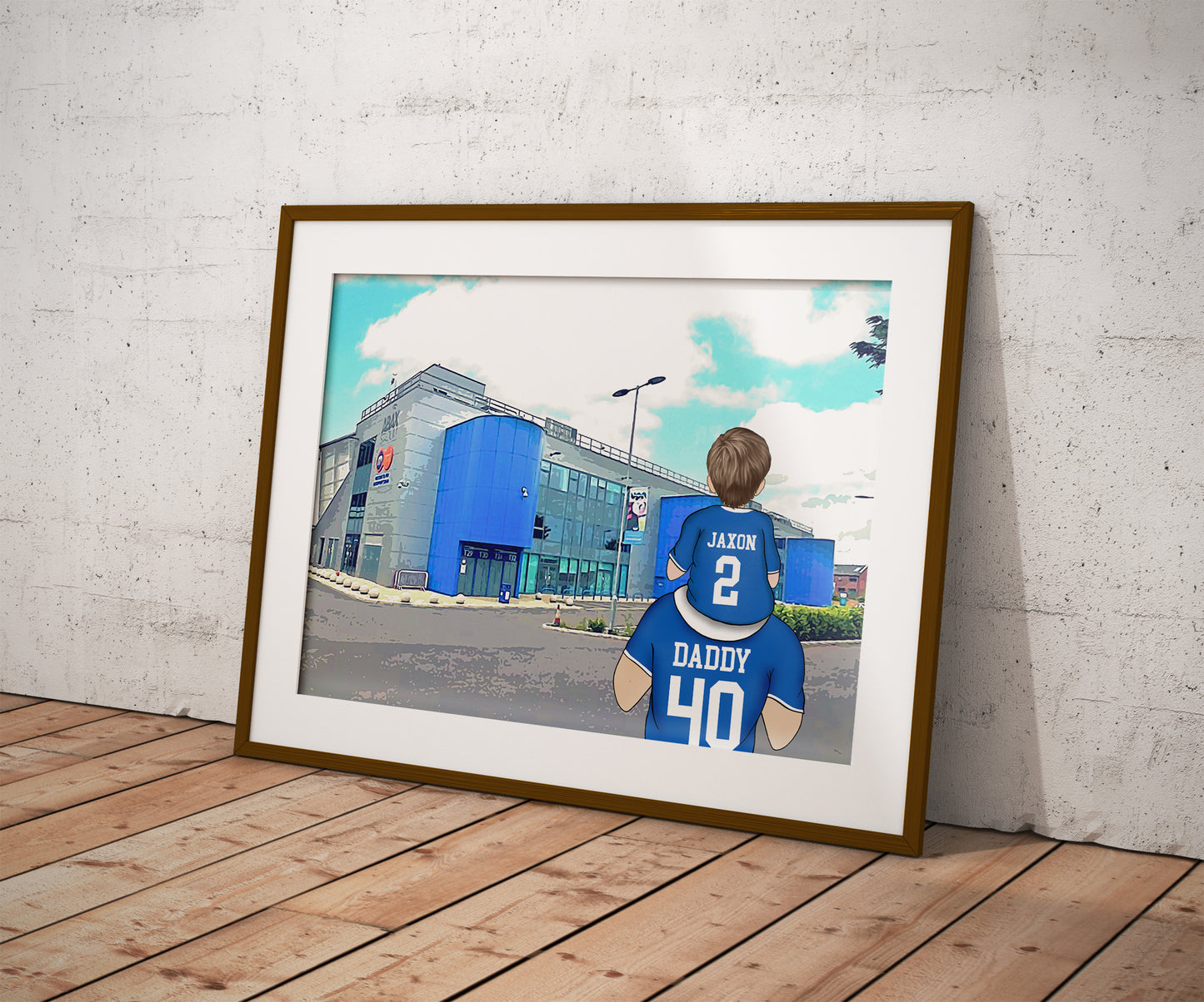 Custom Peterborough Forest Football Artwork – Perfect Father’s Day Gift for Stepdad or Dad