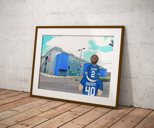 Custom Peterborough Forest Football Artwork – Perfect Father’s Day Gift for Stepdad or Dad