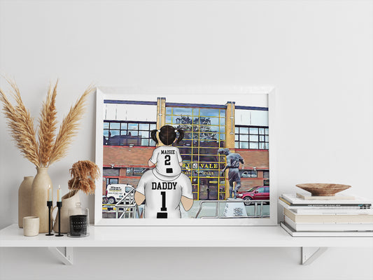 Port Vale Football Stadium Print – Personalised Gift for Dad’s Birthday or Father’s Day