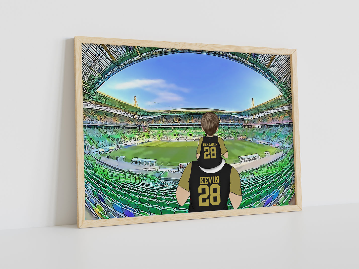 Personalised Portugal Football Wall Art – Ideal Gift for Football-Mad Dads & Grandads