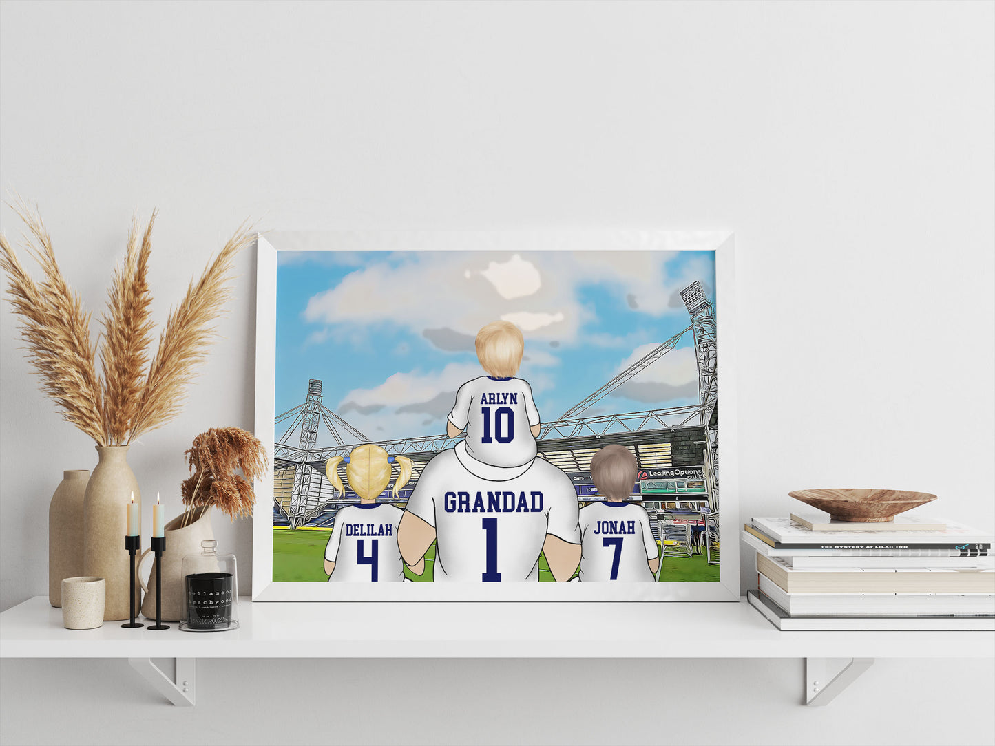 Preston Football Gift for Him – Personalised Stadium Artwork for Father’s Day or Birthday
