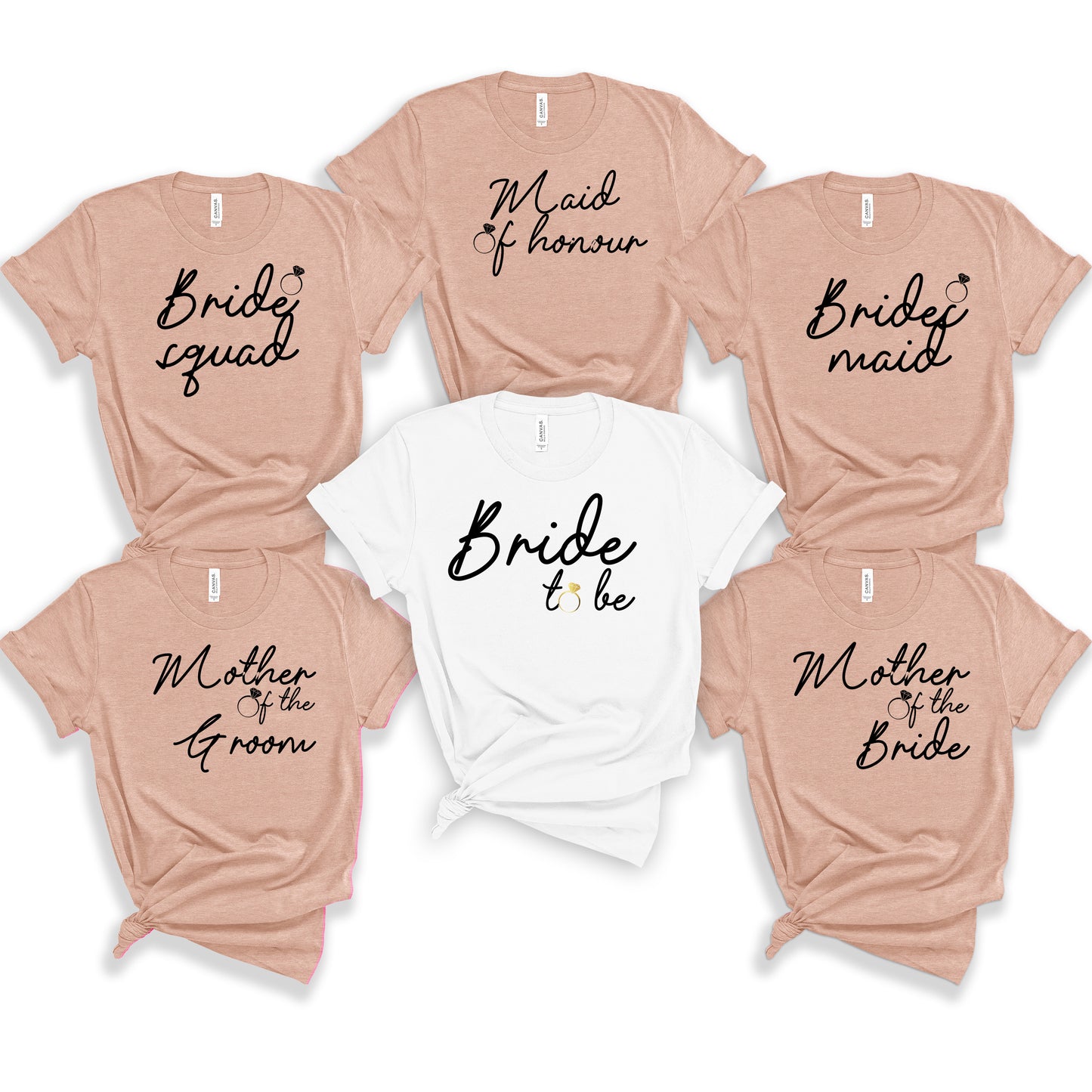 Bridal Party Shirts – Personalised Hen Party Tees for Every Guest