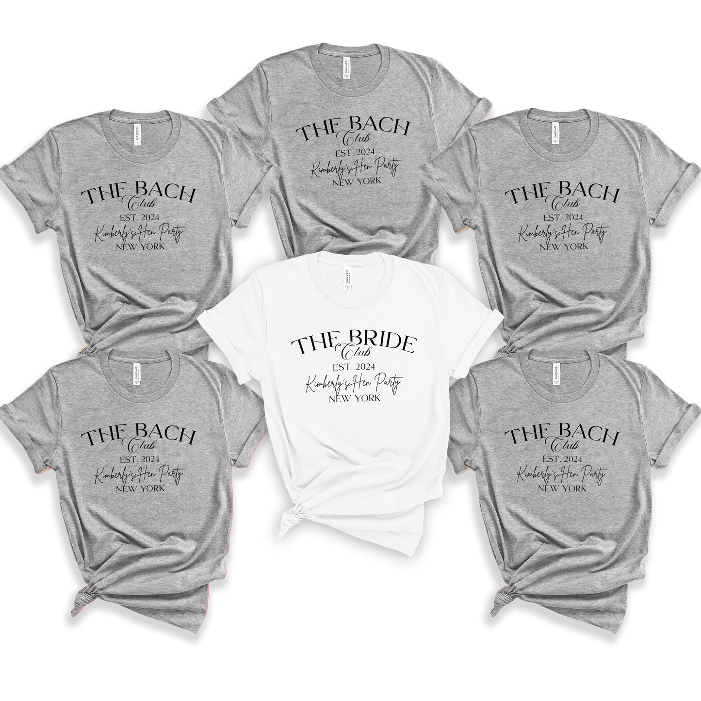 Personalised Bride Club Style Bach TShirt