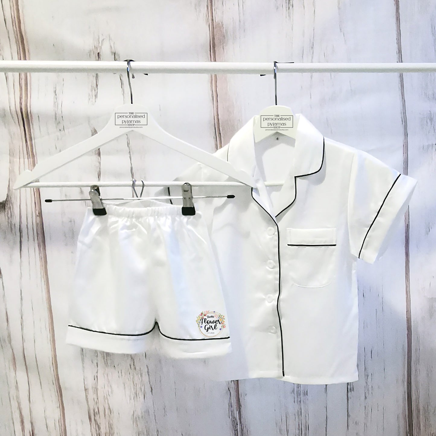 Sweet Personalised Flower Girl Pyjamas