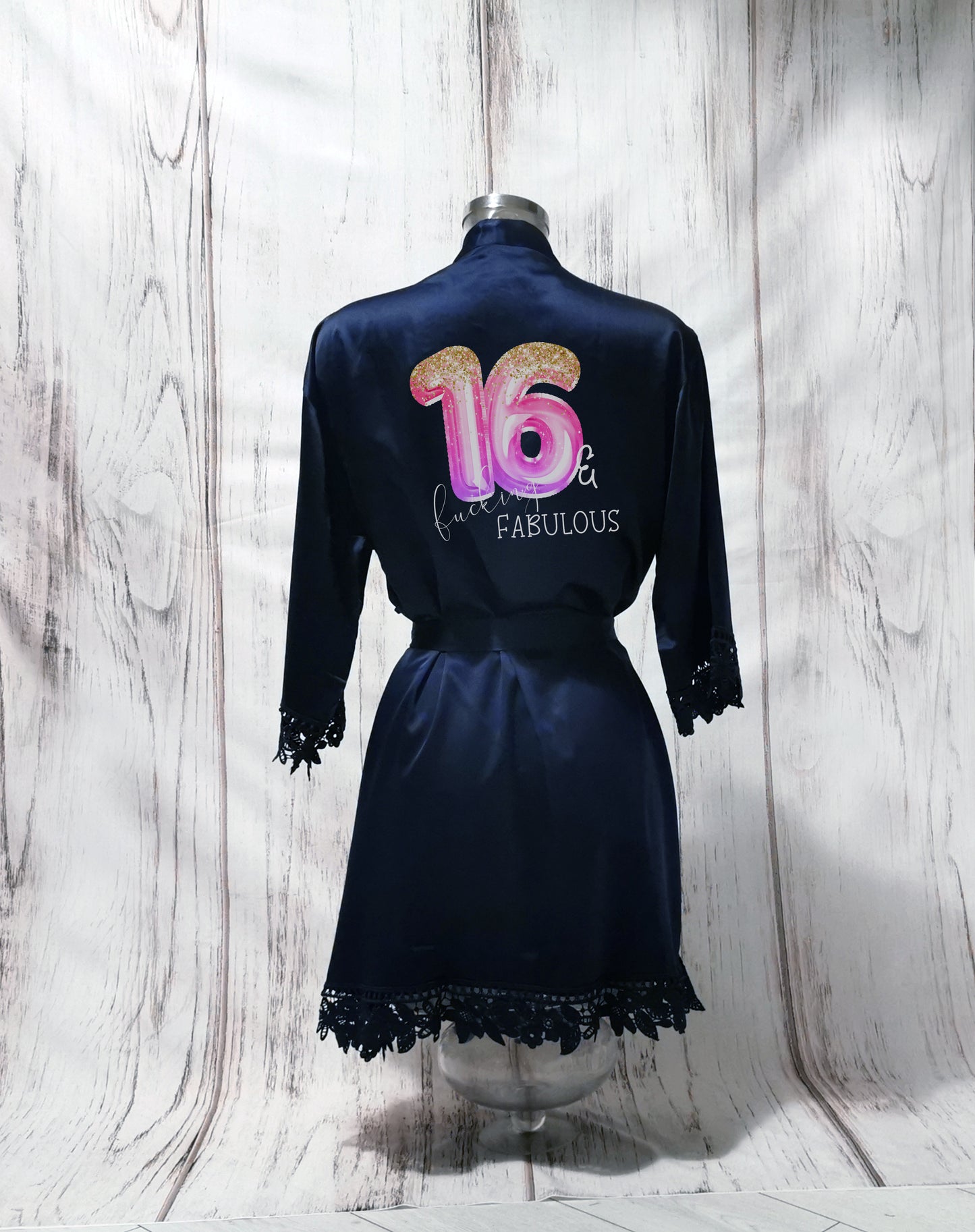 Personalised "F*cking Fabulous" Birthday Pyjamas β Custom Satin Sleepwear for All Ages