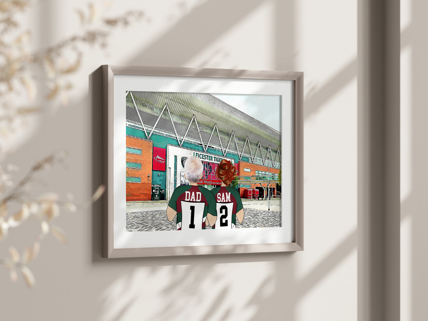 Personalised Leicester Tigers Picture – Leicester Gift Idea for Him