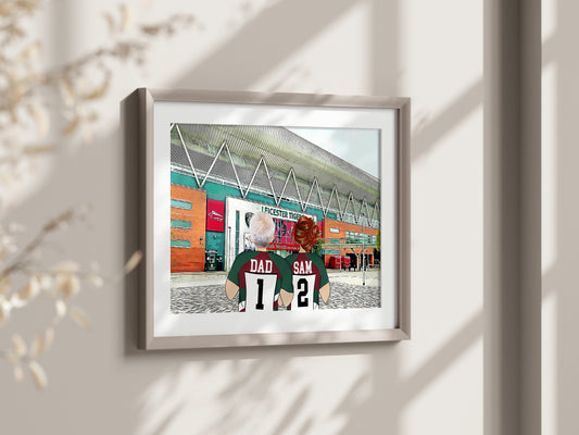 Personalised Leicester Tigers Picture – Leicester Gift Idea for Him