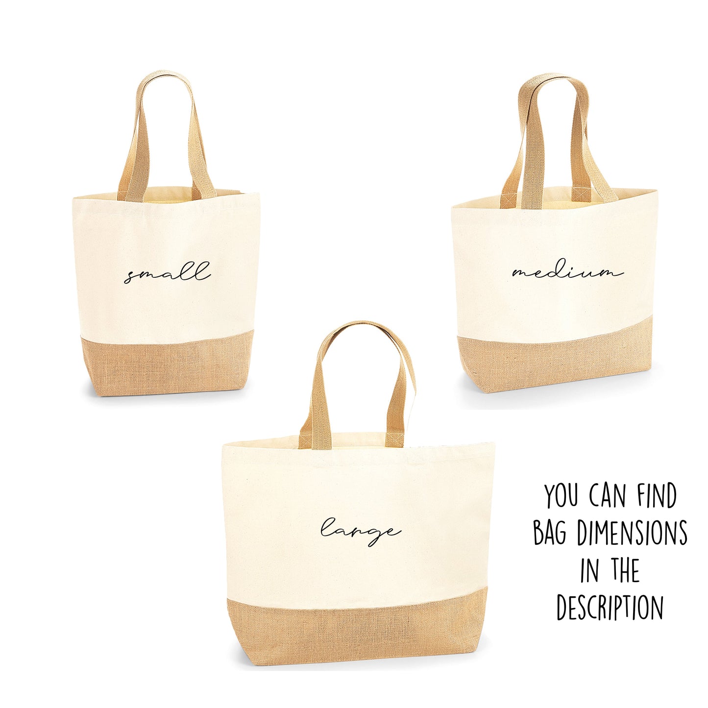 Large Oversized Personalised Bridesmaid Beach Bag
