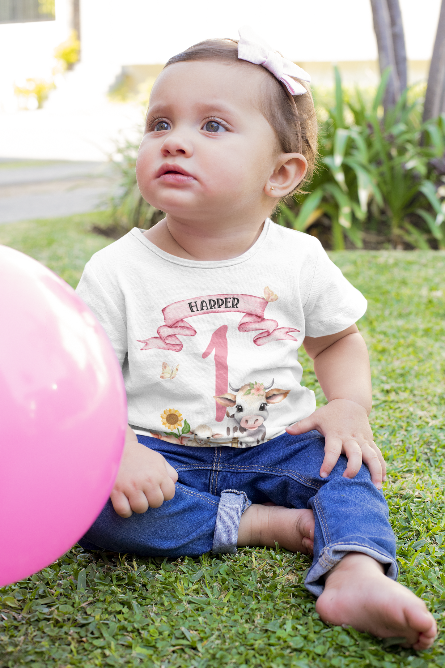 Personalised 1st Birthday Farm Themed TShirt