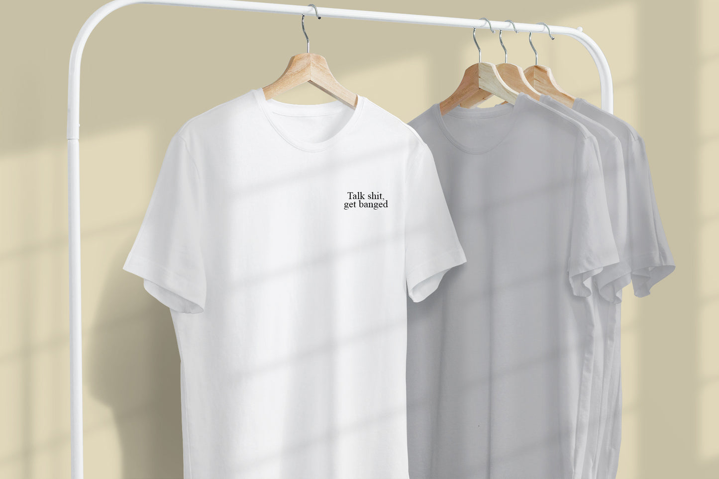 Talk Shit Get Banged Embroidered TShirt