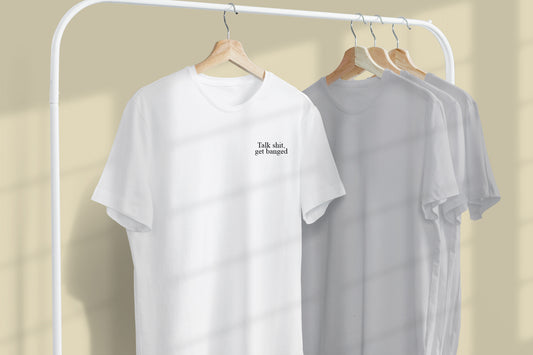 Talk Shit Get Banged Embroidered TShirt