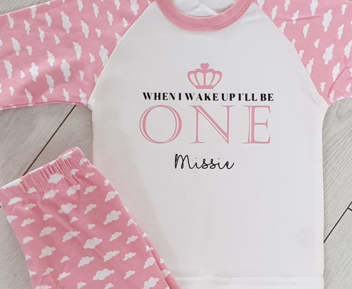 When I Wake Up Personalised Pyjamas, Personalised Birthday Pyjamas