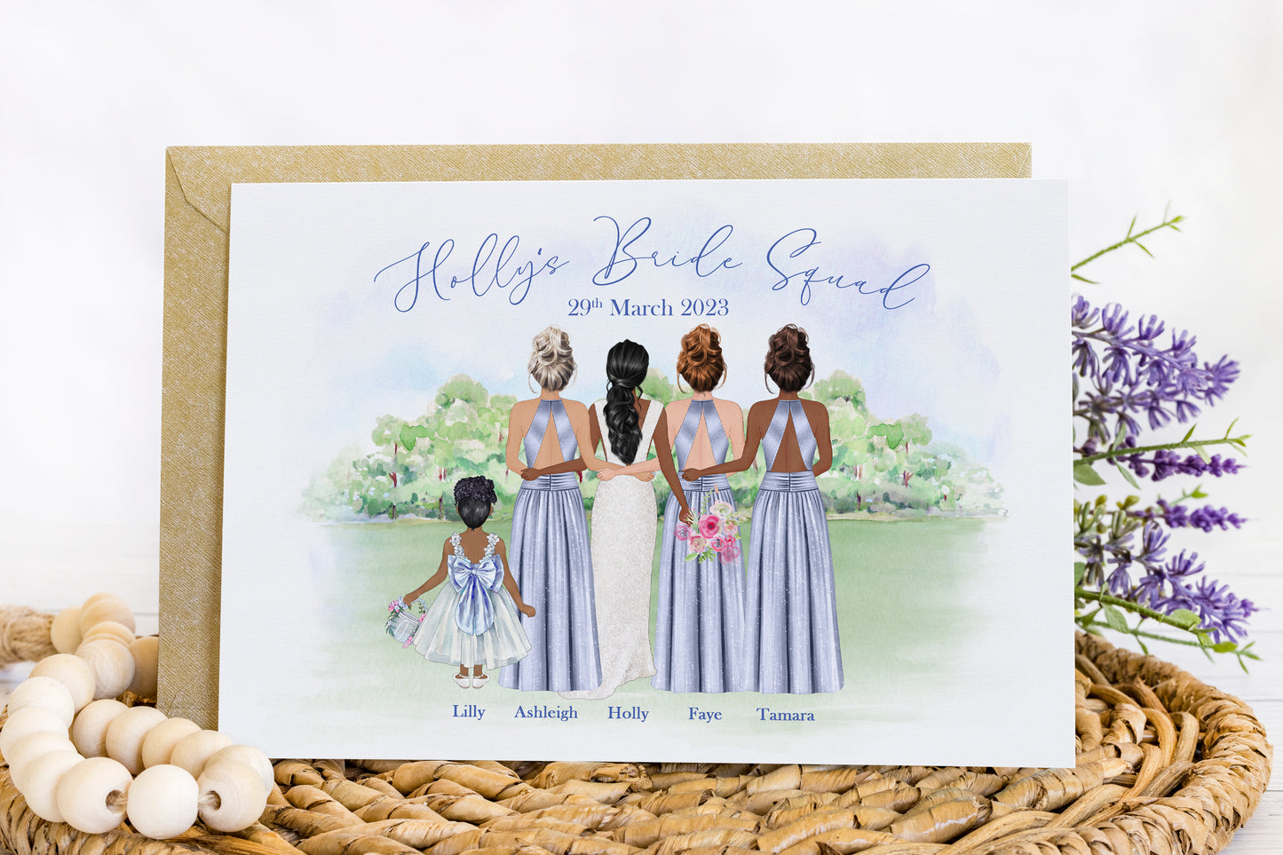 Personalised Bride Squad Print