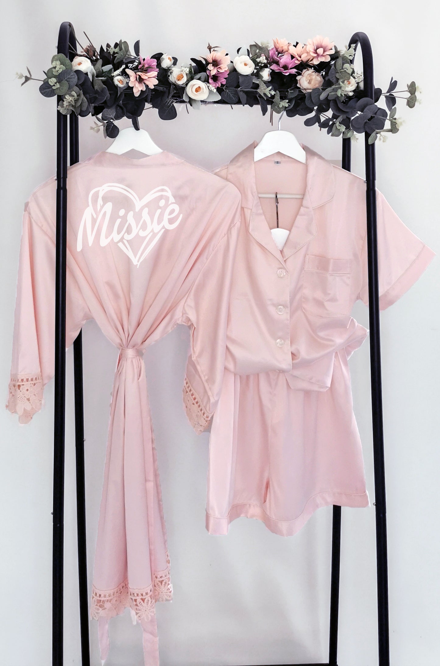 Cute and Girlie Silky Satin Pyjamas