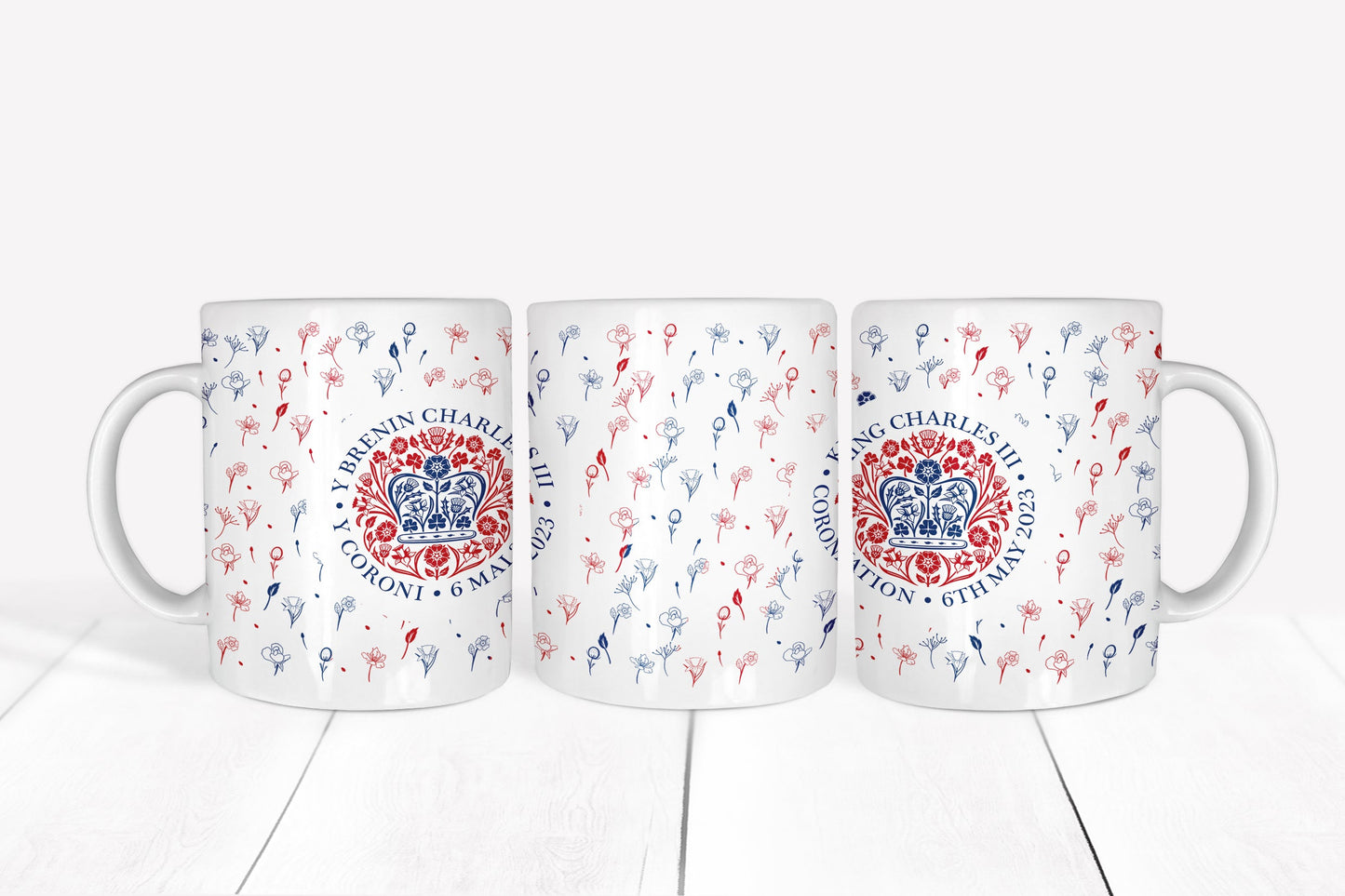 Pink Royal Coronation Memorabilia Mug (official emblem)