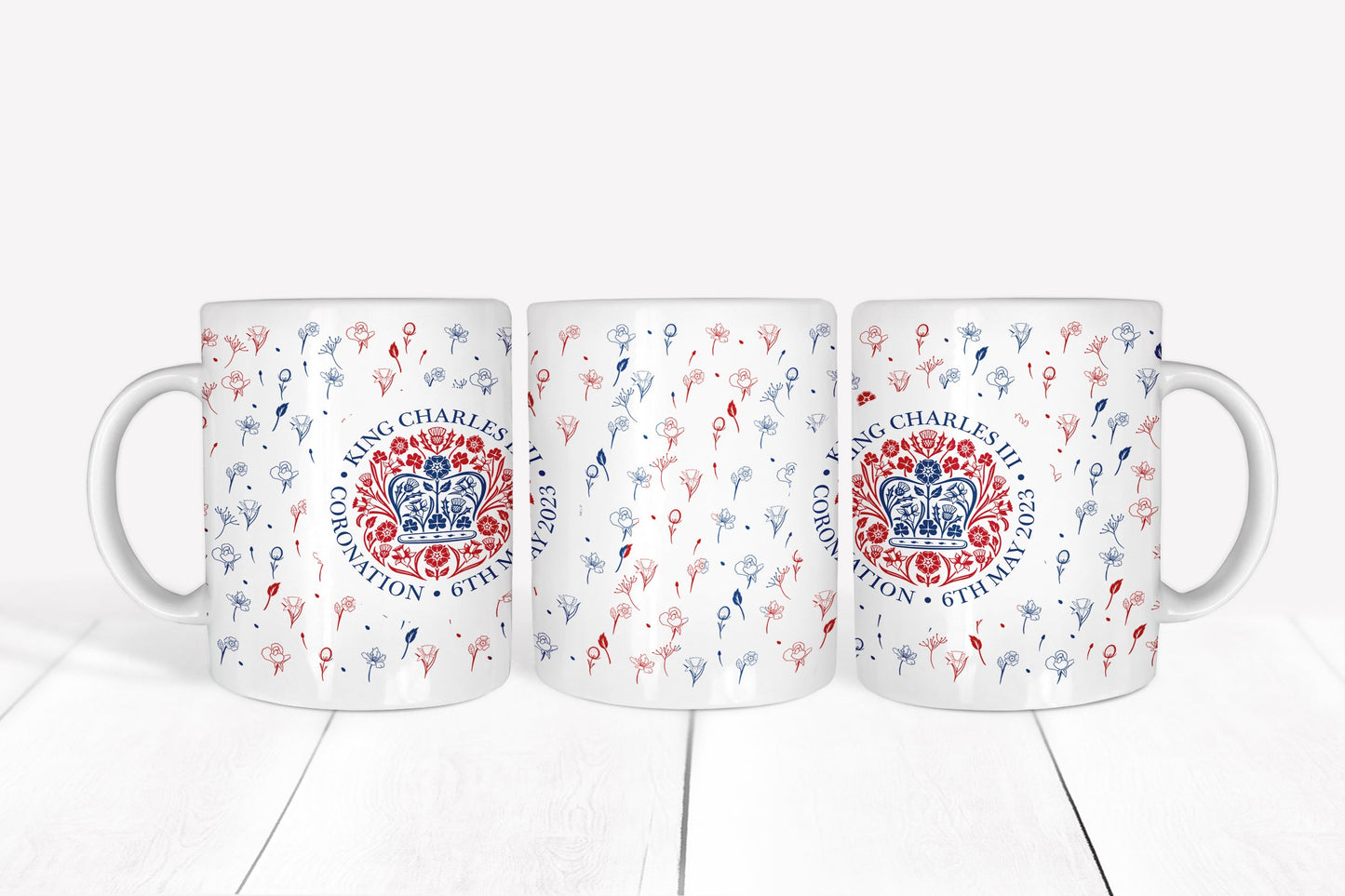 Pink Royal Coronation Memorabilia Mug (official emblem)