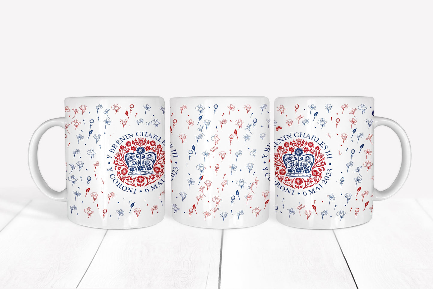 Pink Royal Coronation Memorabilia Mug (official emblem)