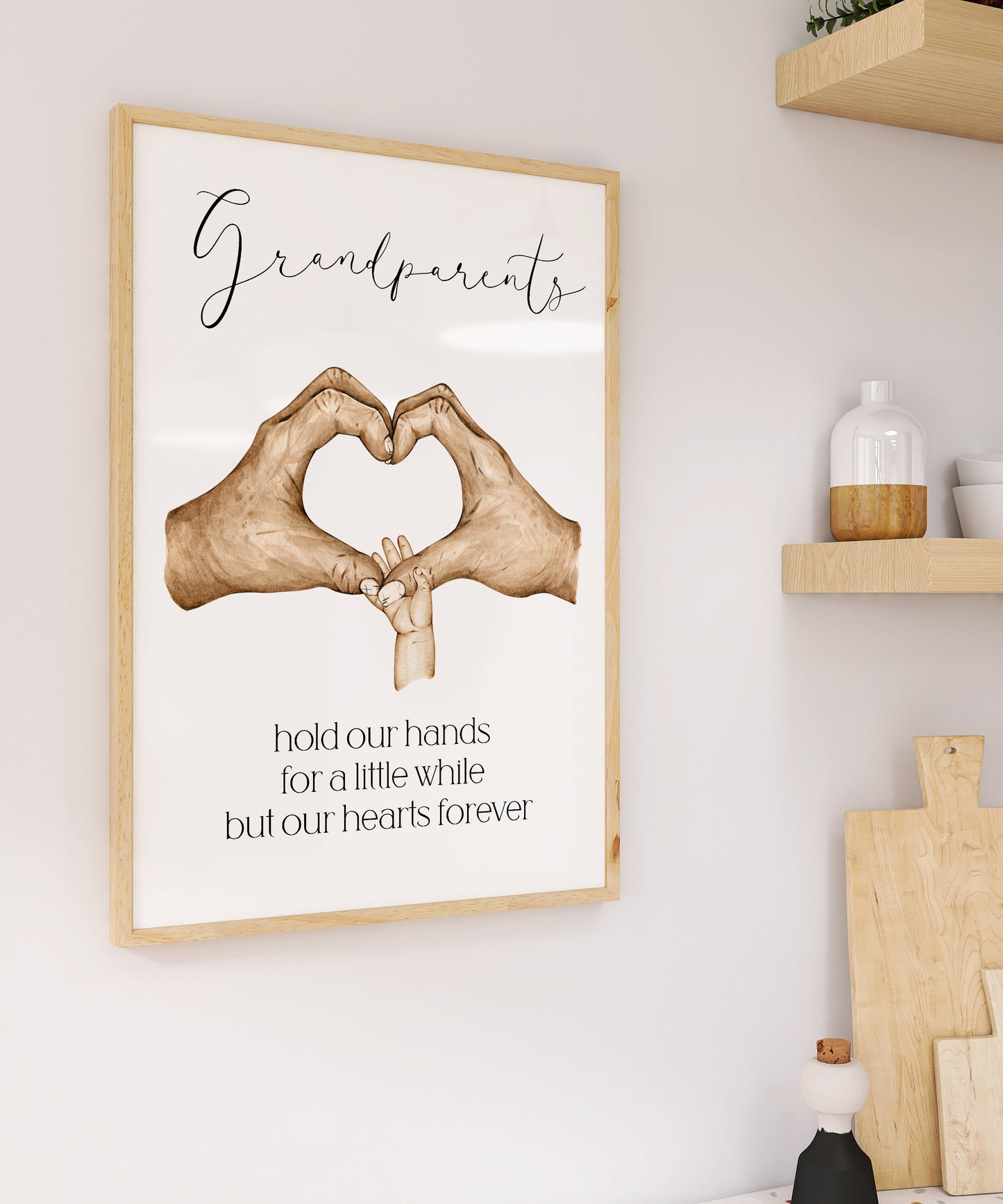 Personalised Grandparents with Grandchildren Print
