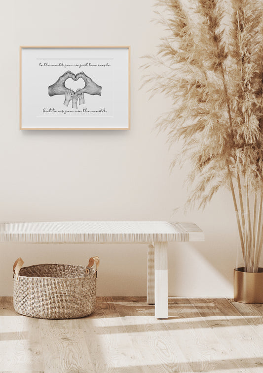 Personalised Grandparents with Grandchildren Print