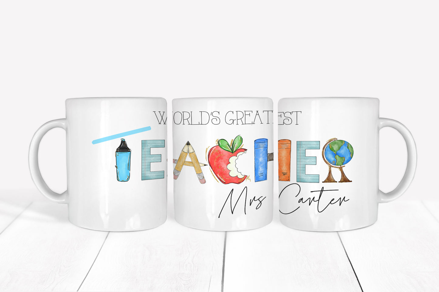 Personalised World's Greatest Teacher Mug