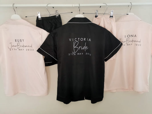 Personalised Hen Weekend Pyjamas and Robes