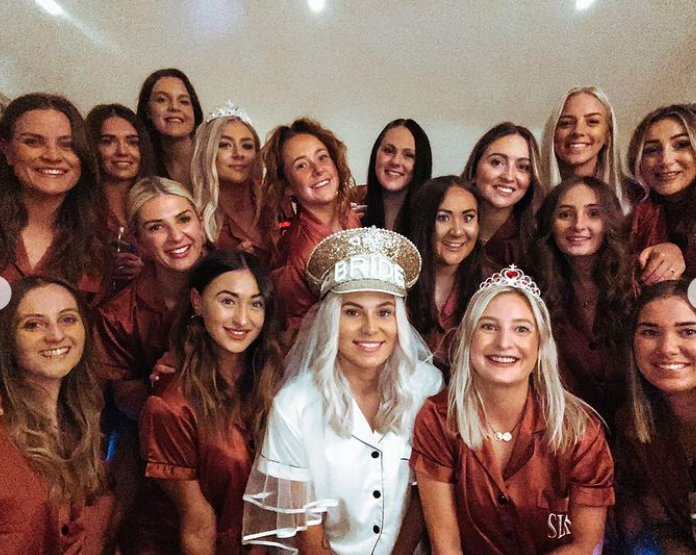 Personalised Burnt Orange Bridal Party Pyjamas, Copper Bridesmaid PJs